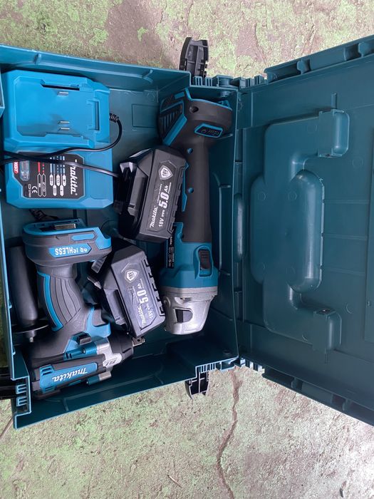 Makita Акумулаторен Гайковерт + Шлайф