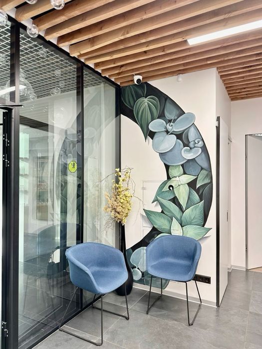 Devorga rasm. Dizayn. Rassomlik. Dekor.