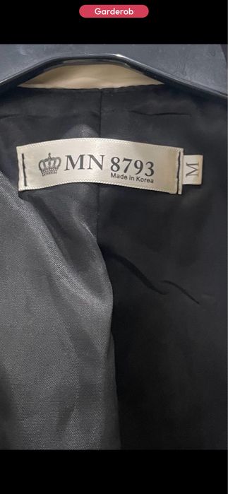 Костюм твидовый черный