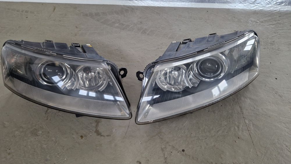 Faruri / Far xenon stanga dreapta Audi A6 C6 nonfacelift (2005-2008)