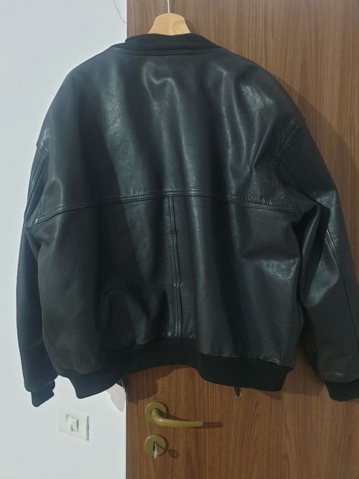 Geacă vintige anii 80, din piele naturala marca Puma