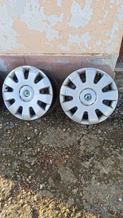 15 джанти 5х112 железни джанти с тасове за Шкода Октавия 2