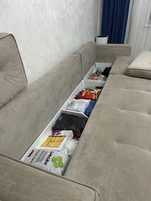 Диван новый бежевый россиский