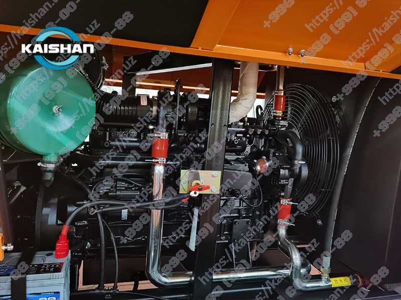 Передвижной винтовой электрический компрессор Kaishan KSDY, 8-17 бар