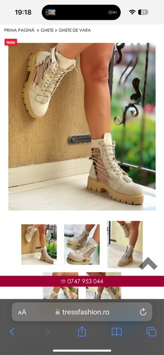 Ghete de vară de damă, mărimea 40