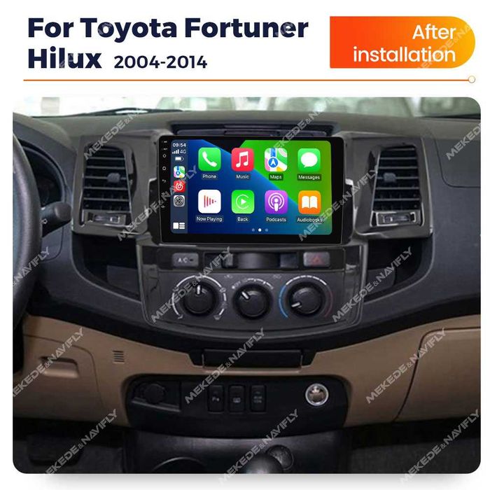 Navigatie Android 14 TOYOTA HILUX 2004-2014 1/8 Gb Waze CarPlay CAMERA