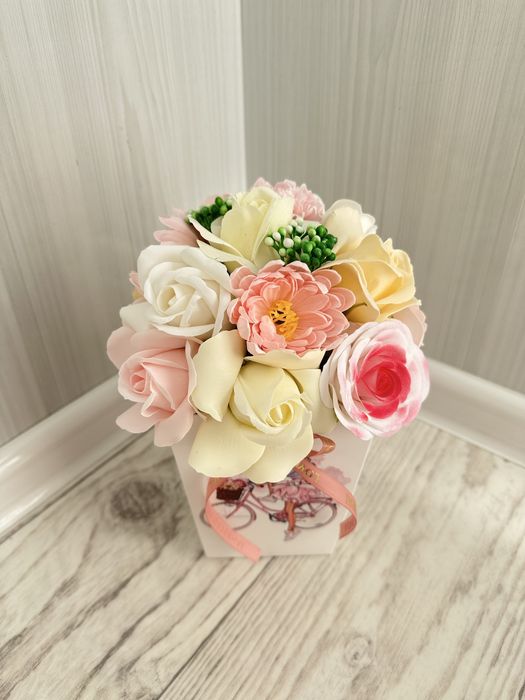 Букеты из мыльных цветов