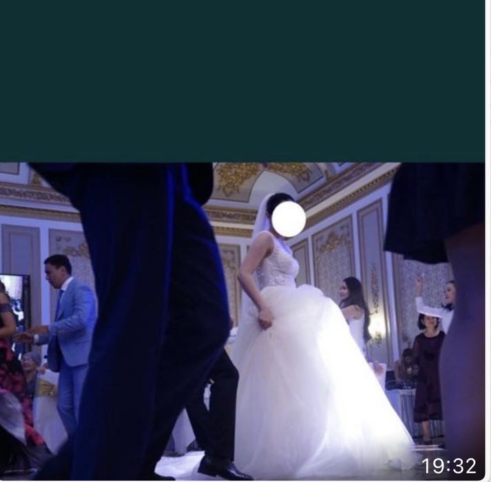 Свадебное платье! Фата в подарок!