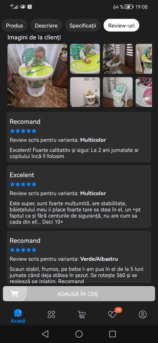 Scaun de masa copil/bebelus Wunderkid