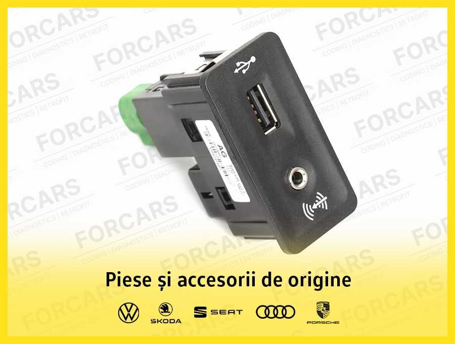 Mufă USB CarPlay App Connect Volkswagen Passat B8 Golf 7 5G0035222E