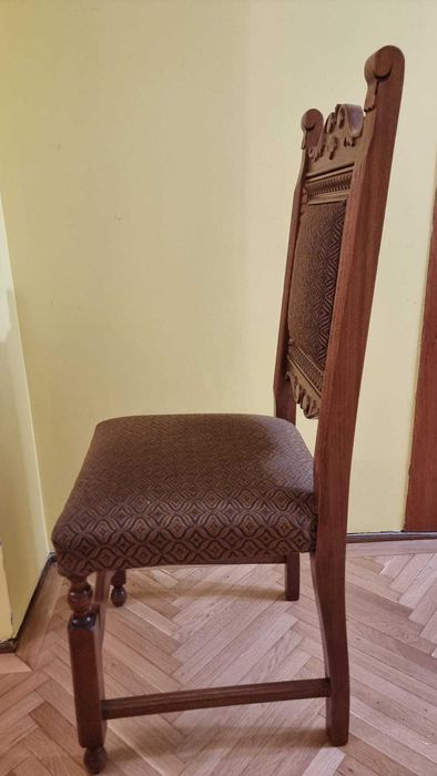 Set 6 scaune neobaroc lemn masiv sculptat – stare impecabilă – mobilier clasic premium
