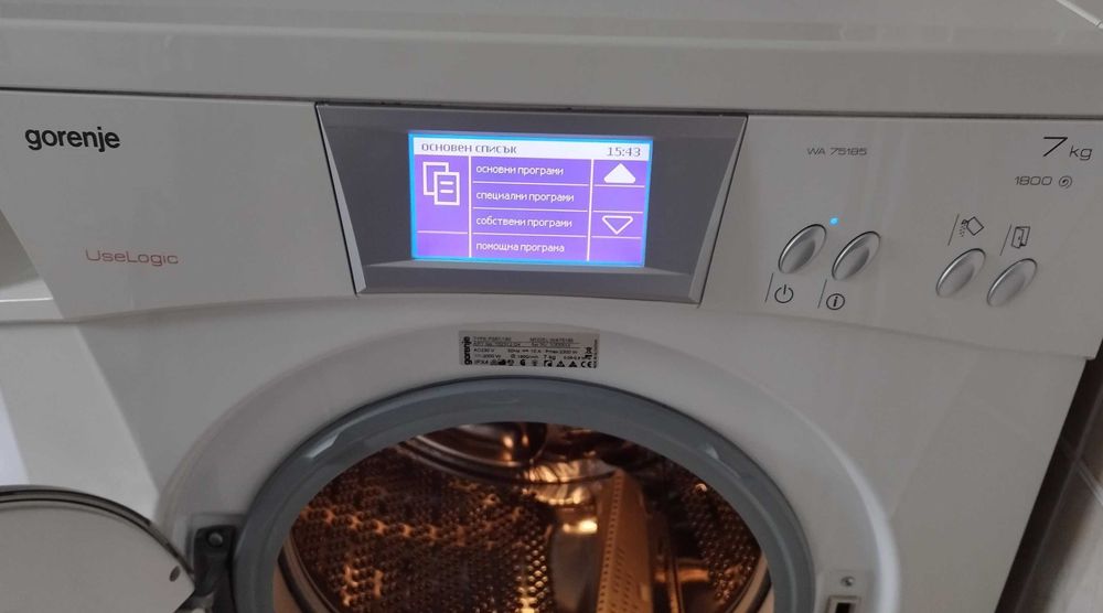 Пералня Gorenje WA75185q 7 кг, 1800 оборота,,с неръждаем барабан,99кг, с дефект