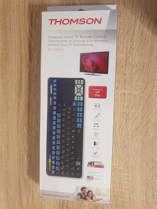 Tastatură wireless pentru SmartTV LG și PC-uri, Thomson ROC3506LG