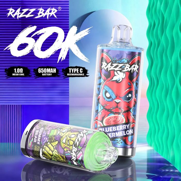Vape razzbar 60.000 puffs