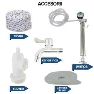 Butoi (cisternă) INOX cu capac flotant 200 L cu camera din silicon, cadou robinet din INOX NOU Garantie Livrare rapida