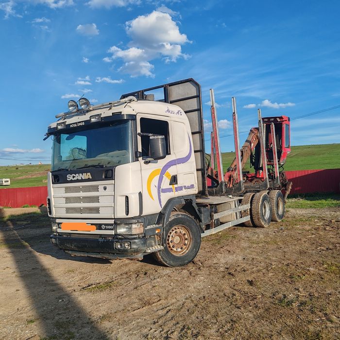 Camion forestier Scania R580 164G  V8 an 2004