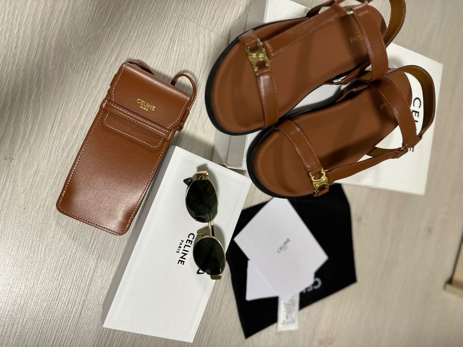 Сандали Celine кожа