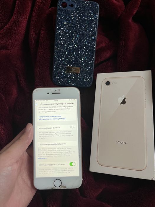 Продается iphone 8, Розовый, в идальном состоянии