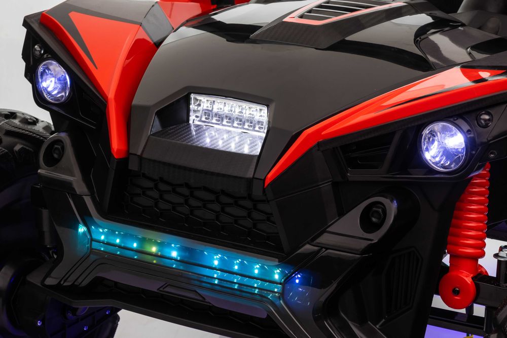 UTV electric pt copii cu 2 locuri MONSTER 4x4 24V 350W (SX2139) Rosu