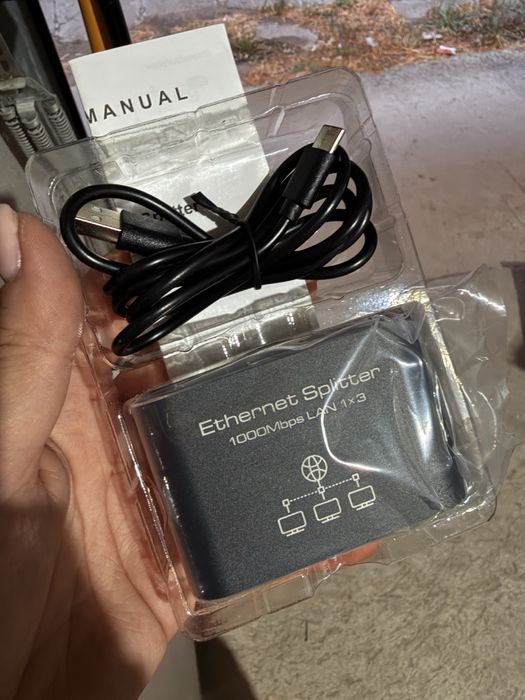 Мрежов сплитер, RJ45, Ethernet сплитер 1 в 2