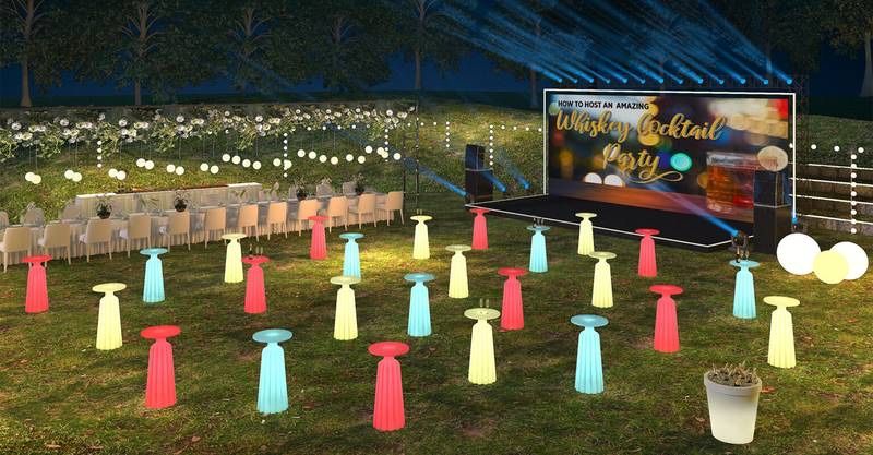 Светящаяся LED мебель Алматы