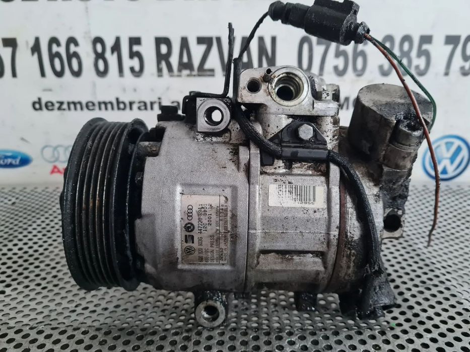 Compresor Clima Aer Conditionat AC Skoda Fabia 2 Roomster Praktik Seat Ibiza Vw Polo 6R An 2008-200