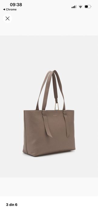 Geanta tote Coccinelle Malory medie Warm Taupe