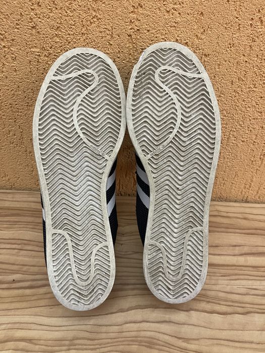 Adidas Superstar negri cu accente albe - Originali - marimea 44 2/3