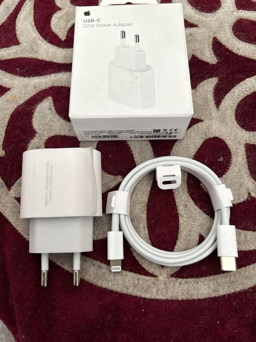 оригинал зарядка айфон шнур и адаптер тайпси на лайтнинг (от iphone)