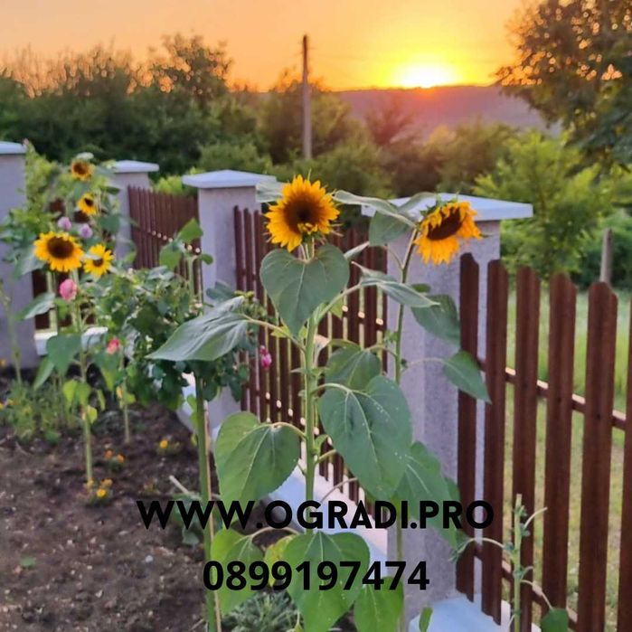 Декоративна ограда за двор, ламелна ограда, метална оградка