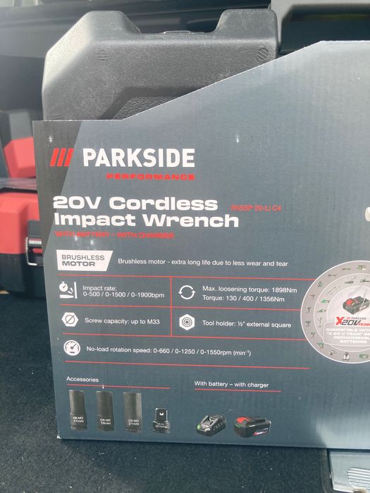 Гайковерт Парксайд черен 2000 нм