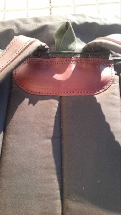 Българска раница за лов от брезент и естествена кожа L-40 литра