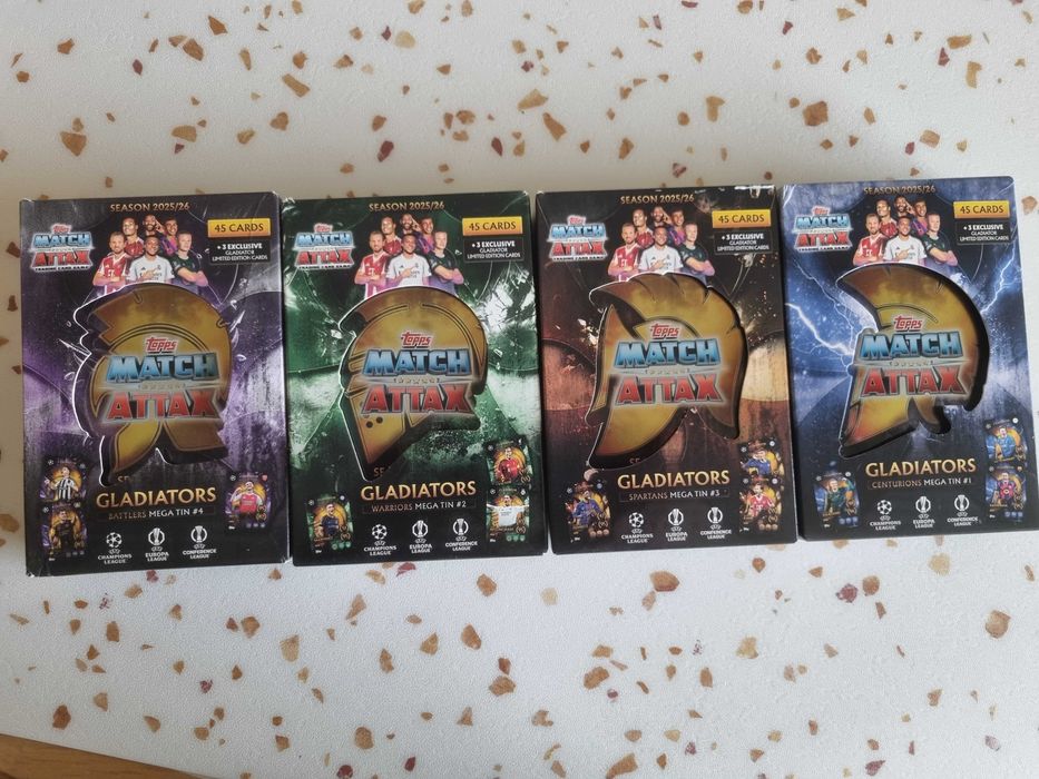 Match attax 25/26 - Glatiator Tin / Гладиаторска кутия