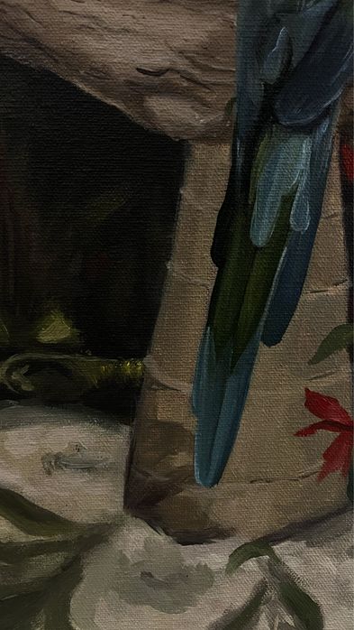 Картина „попугаи“ и „в траве“