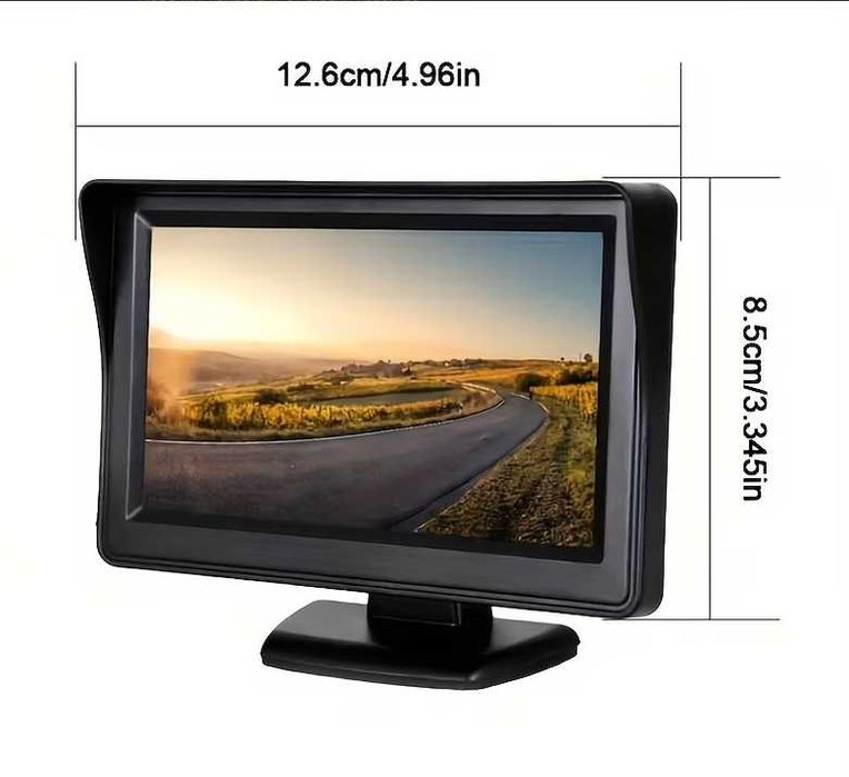 Камера за Паркиране  5MP HD  4LED с монитор паркиране сензор HD НОВО