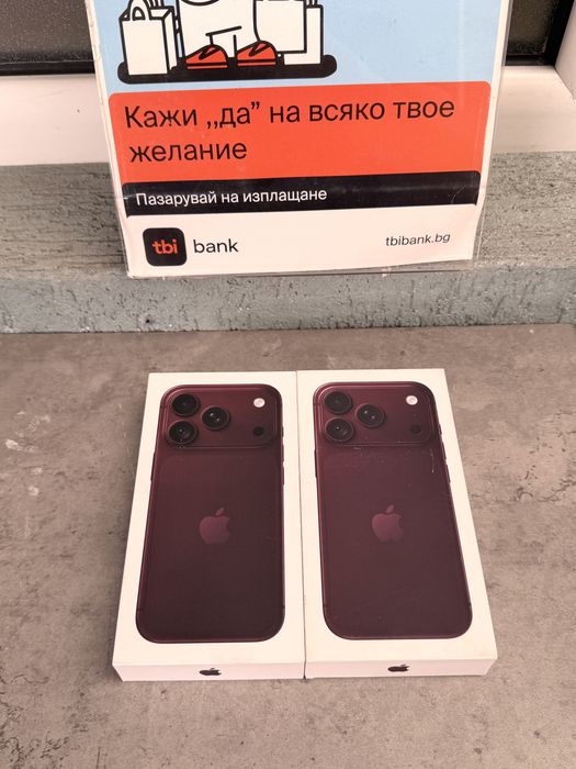 НОВИ•iPhone 18 Pro 256GB / Burgundy/Black/Glacier/Silver НАЛИЧЕН * ЛИЗИНГ TBI