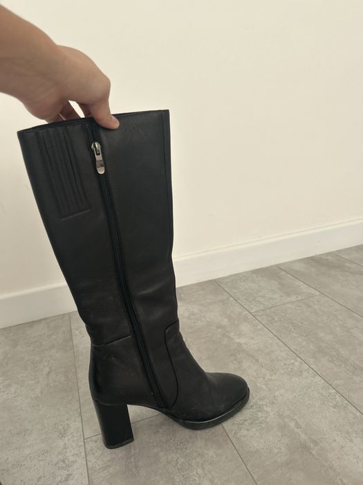 Сапоги с удобным каблуком