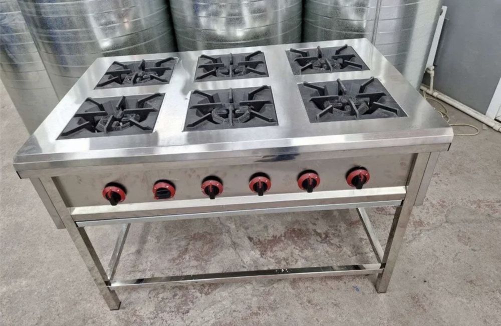 Продам промышленный газ плита шесть комфорт б/у