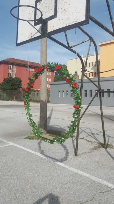 Люлка за градина и веранда, с опция - цветарник