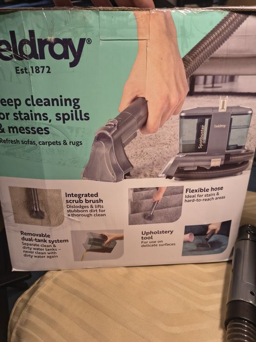 Перяща прахосмукачка за килими, тапицерия и автомобили, премахва разли