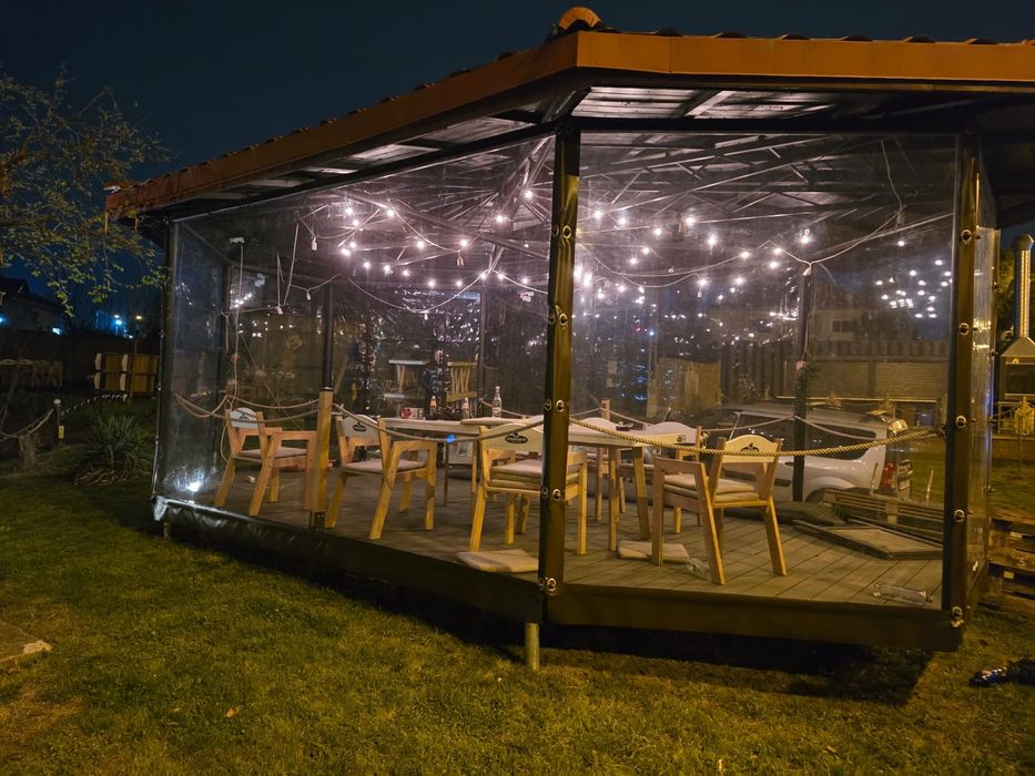 Rulouri folie terasa, folie terase și foisoare transparenta tratata UV