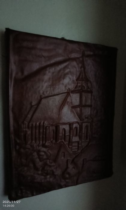 Fresca /basorelief/sculptura din tabla de cupru/arama Biserica neagră