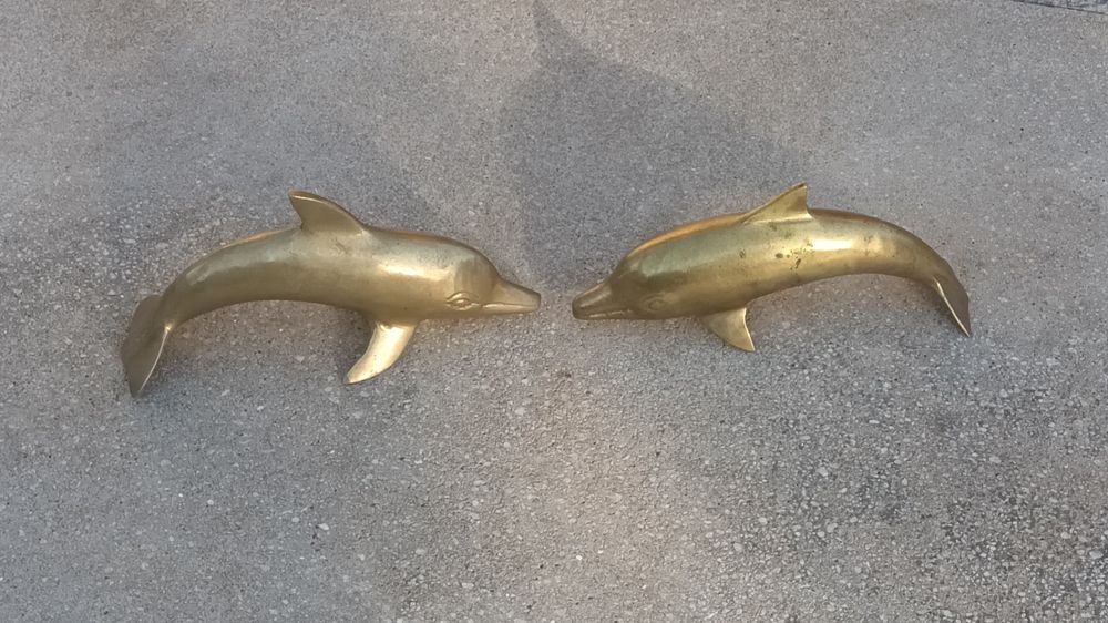 Pereche Delfini din Bronz
