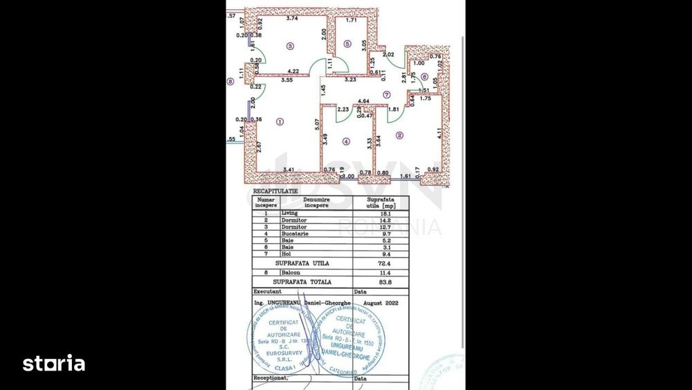 Apartament modern 3 camere I Cortina North I Parcare inclusa