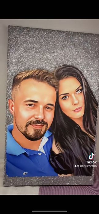 Tablou canvas cu sclipici color!