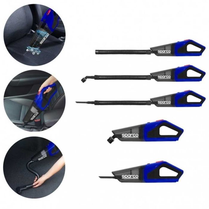 Прахосмукачка за кола Sparco с миещ се HEPA филтър - 12V/90w