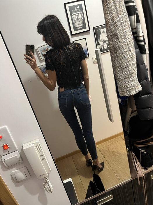 Дънки Zara размер хс с ниска талия