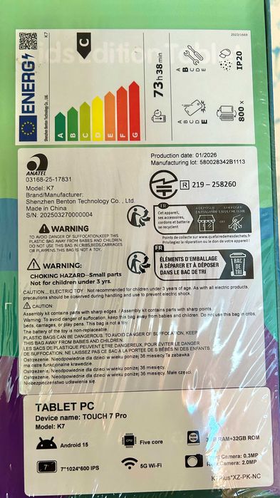 Планшет детский новый