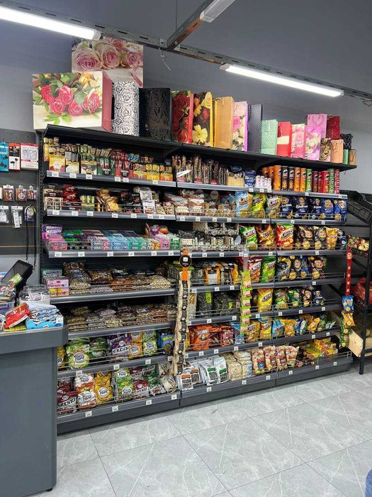 Продуктовый стеллаж торговый стеллаж стеллаж для магазина витрина русс