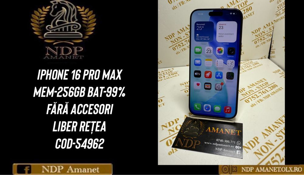 NDP Amanet Braila Iphone 16 Pro Max (54962)